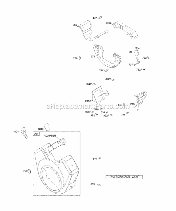 Alternator Ignition Switches Diagram and Parts List for  Briggs and Stratton Engine